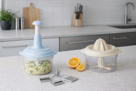 مفرمة وعصّارة يدوية 2×1