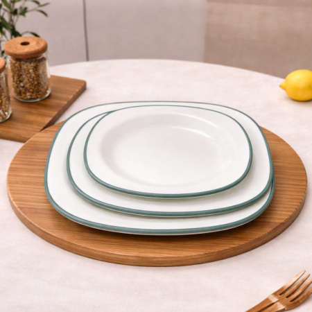 صحن ميلامين مسطح