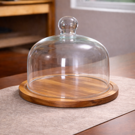 جاط كيك خشبي غطاء اكريلك ثقيل