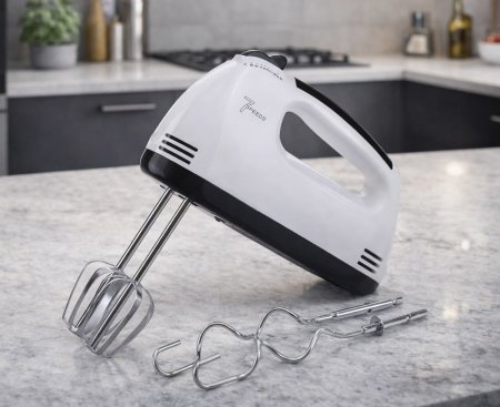 خلاط يدوي كهربائي ( مضرب + عجانة)