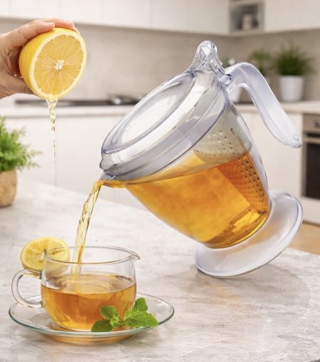 إبريق مع عصارة حمضيات 2 في 1