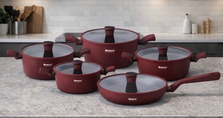 طقم طناجر جرانيت 10 قطع – Momcoc