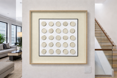 برواز دوائر خشبية بارزة