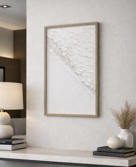 برواز تجريد أبيض