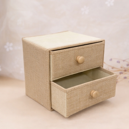 جوارير قماش طبقتين - بيج