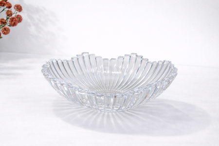 جاط فواكة زجاج شكل وردة