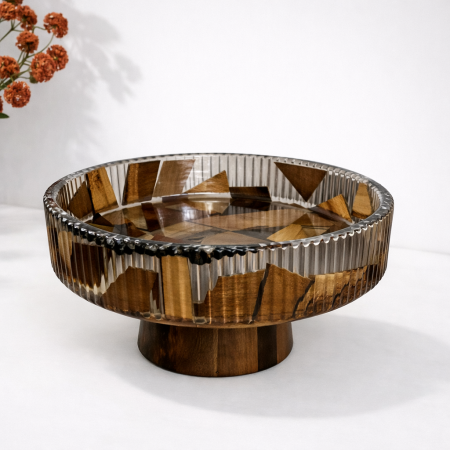 ستاند تقديم - أكريلك  وخشب موزاييك