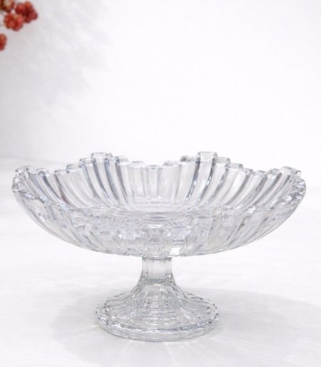 جاط فواكة زجاج مع قاعدة