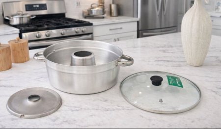 قالب كيك المنيوم غطاء زجاجي