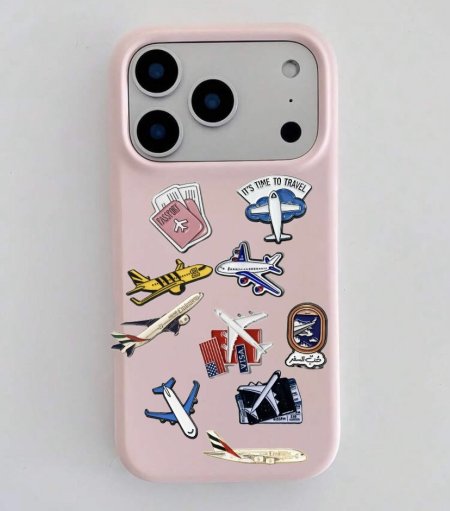 ستيكرات معدنية - محبين السفر