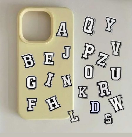 ستيكرات معدنية -  أحرف