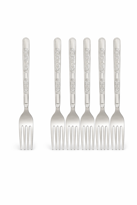 طقم شوك ستانلس مزخرف/12