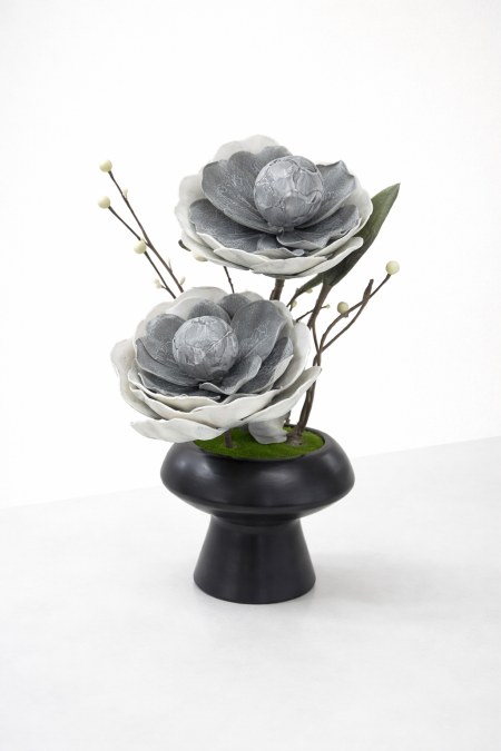 وردة بيوني (فاوانيا) -  لون رمادي