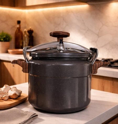 طنجرة ضغط جرانيت - رمادي/10لتر