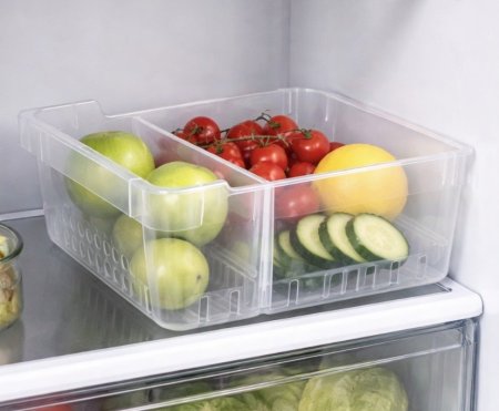 منظم ثلاجة بلاستيك مقسم