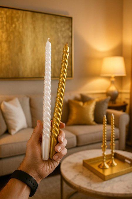 شمع ديكور طبيعي