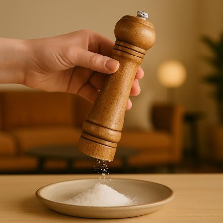 مطحنة بهارات خشب بامبو