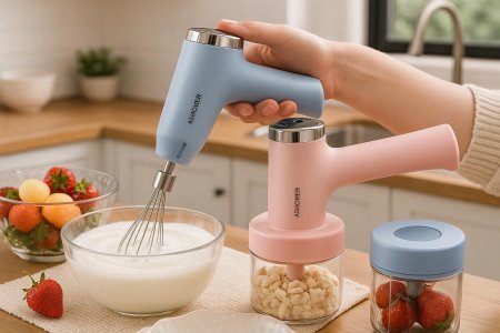 خفاقة كهربائية مع عدة رؤوس
