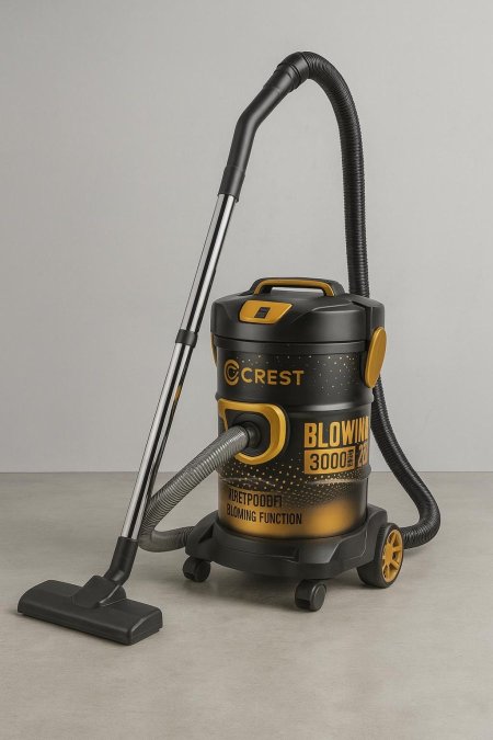 مكنسة كهربائية 25L برميل CREST