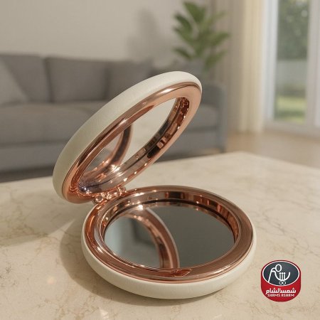 مرآة مكياج دائري ملون