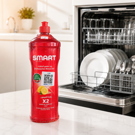 ملمّع ( زيت ) جلاية Smart Rinse Aid برائحة الليمون – 1000 مل