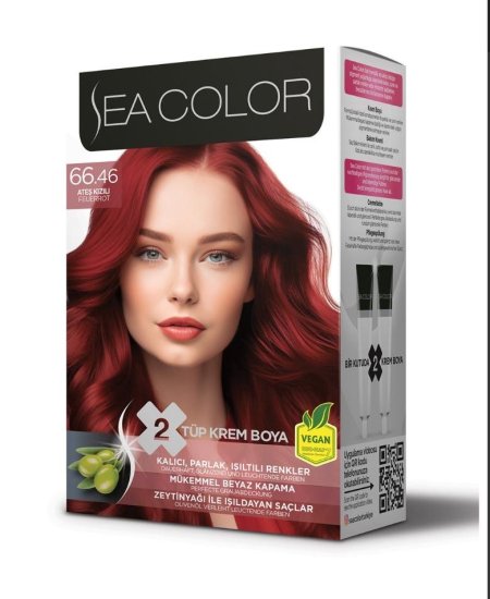 صبغة شعر Sea color - احمر ناري 66.46