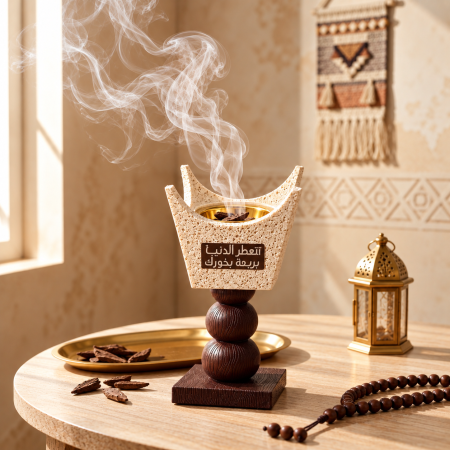 مبخرة حجرية - تاج
