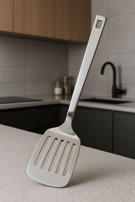 مغرفة تقليب ستانلس ستيل ثقيل