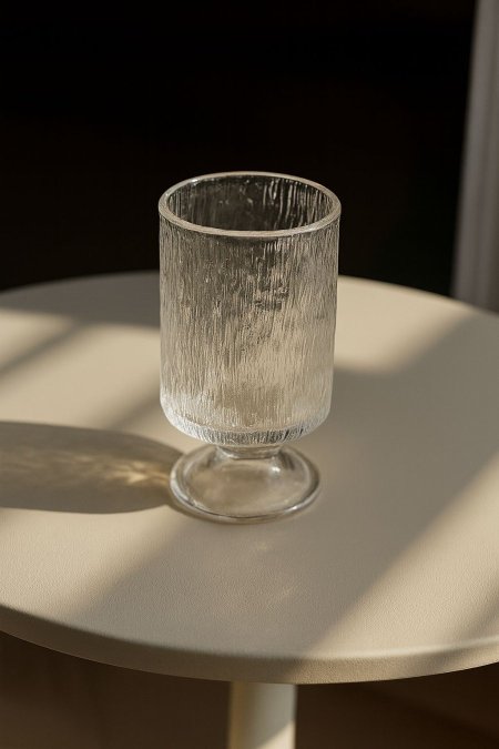 طقم كاسات عصير مثلج بقاعدة