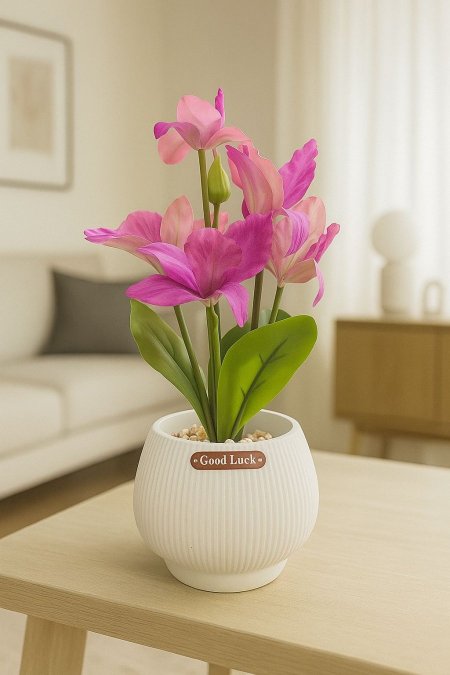 قوارة سيراميك ورد ملون