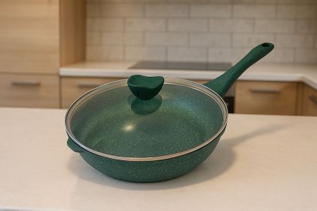 مقلى جرانيت مع غطاء 28CM