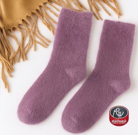 جرابات فرو ثقيل لون سادة