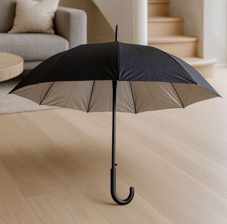 شمسية أسود حجم كبير