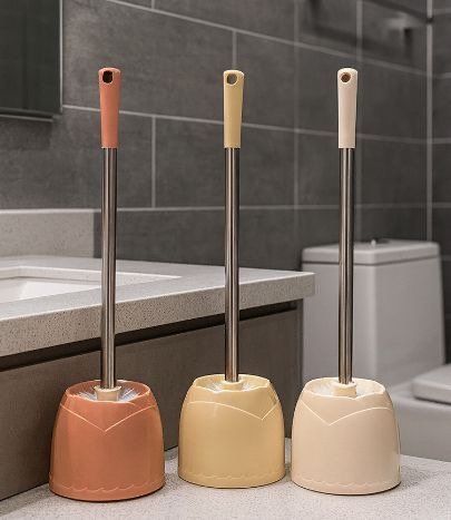 فرشاة حمام قاعدة وردة ملون