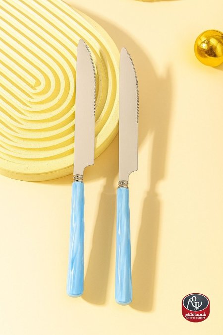 طقم سكاكين موشح ملون