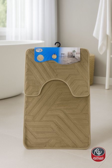 طقم دعسة حمام قطعتين خطوط متقطعة