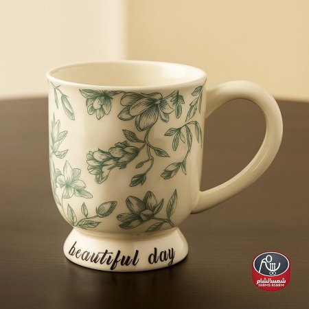 سكري بنقوش ورود خضراء ممشّطة