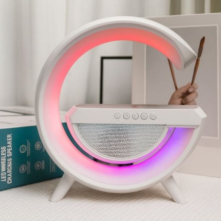 سماعة بلوتوث مع شاحن لاسلكي