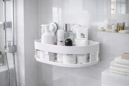 رف زاوية عالي للحمام