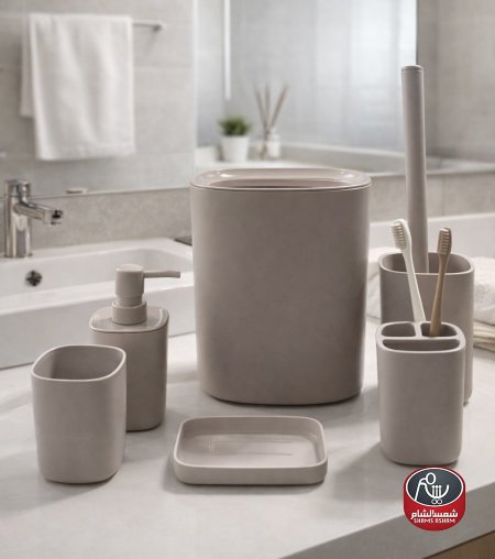 طقم حمام بلاستيك 6 قطع